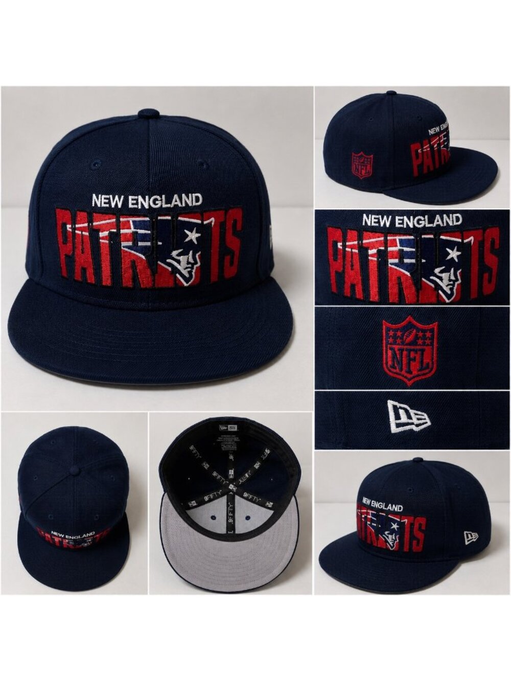New Era New England Patriots NFL 9FIFTY Embroidered Hat Snapback Cap NWT